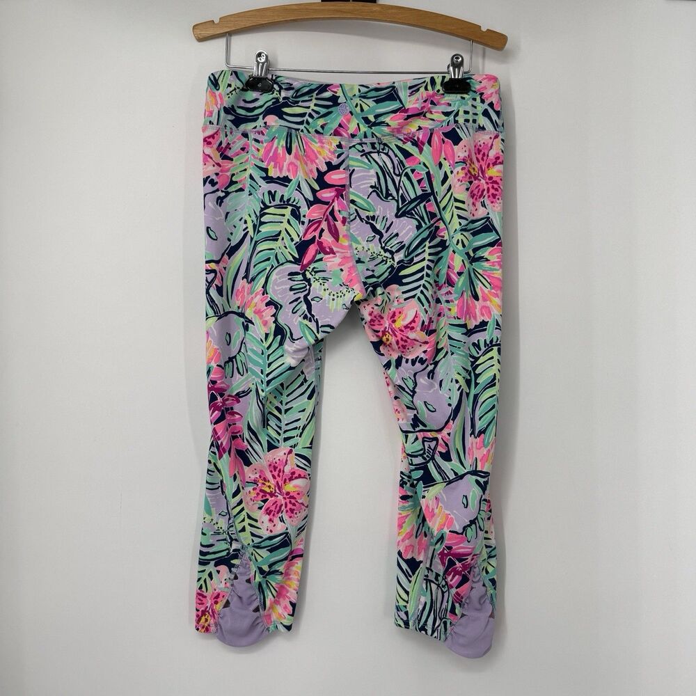 Lilly Pulitzer Luxletic Anika Weekender Cropped Legging Floral Resort Size XL - Picture 4 of 14